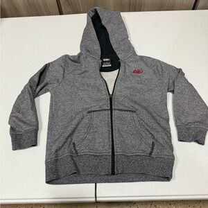 Nike Gray Full-Zip Kids Hoodie